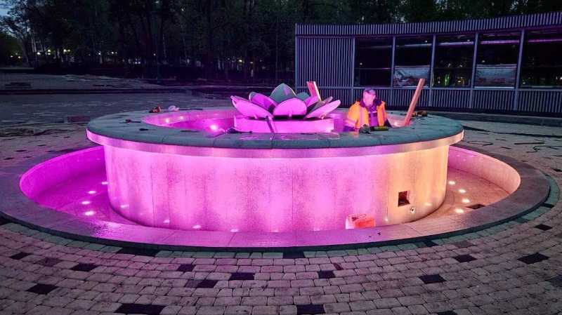 В Белгороде готовят к запуску фонтан «Кувшинка» в центральном парке