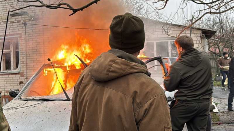 Во время визита Вячеслава Гладкова в Грайворон дрон атаковал автомобиль