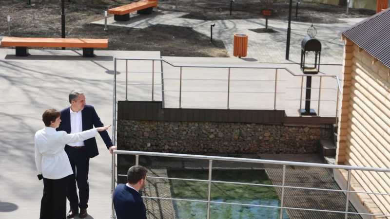 В Вейделевке на территории родника «Крейдянка» появится мост к острову на водоёме