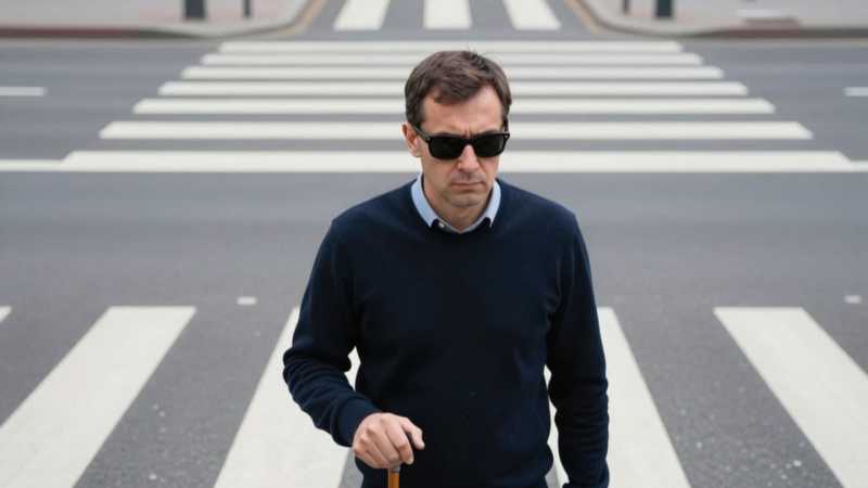 Как помочь слабовидящему человеку на проезжей части