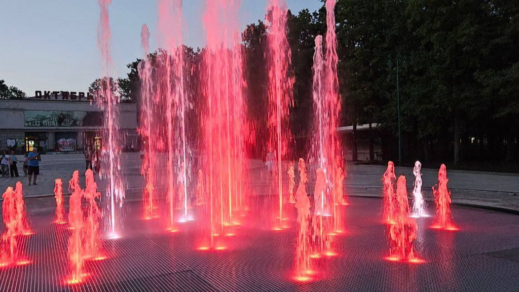 В Центральном парке Белгорода тестируют новый фонтан
