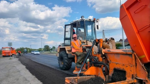 В Борисовском районе завершается ремонт участка дороги Белгород – Грайворон – Козинка