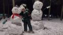 В белгородском парке Ленина проходит конкурс снеговиков