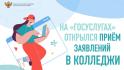 Белгородские выпускники могут подать заявление на поступление в колледж через «Госуслуги»