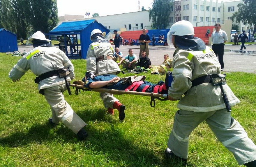 Соревнования добровольных пожарных в Белгороде 16 июня 2016 года