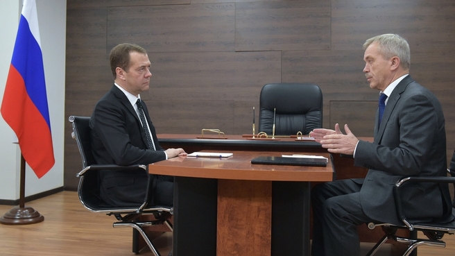 Дмитрий Медведев и Евгений Савченко