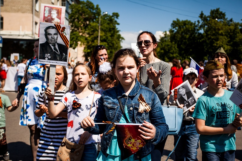 народные гулянья в парке Победы Белгорода на 9 Мая