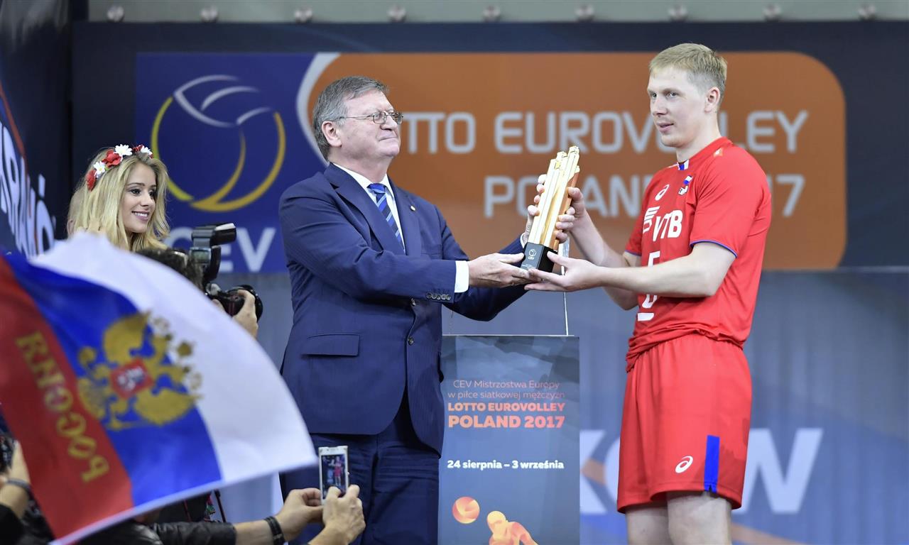Сергей Гранкин стал победителем чемпионата Европы по волейболу