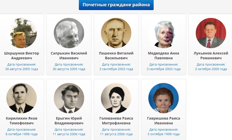 Почетные граждане Красногвардейского района