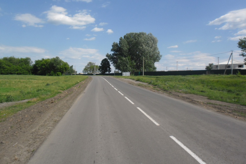 отремонтированная дорога в Краснояружском районе