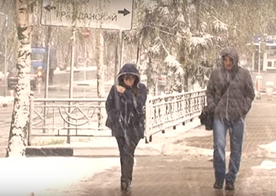 снегопад в Белгороде
