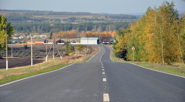 дорога между Новооскольским и Красногвардейским районами