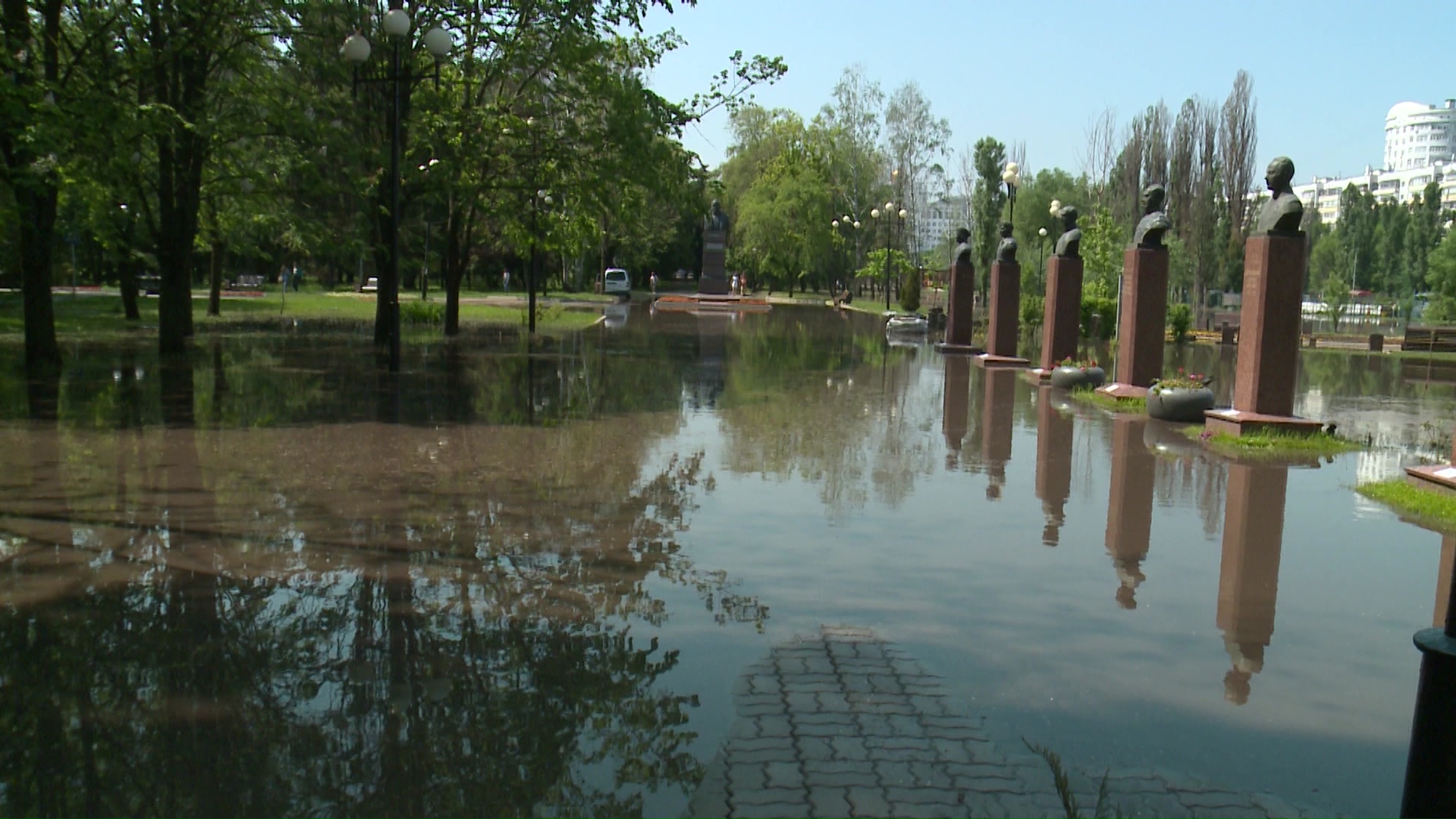парк Победы затопило