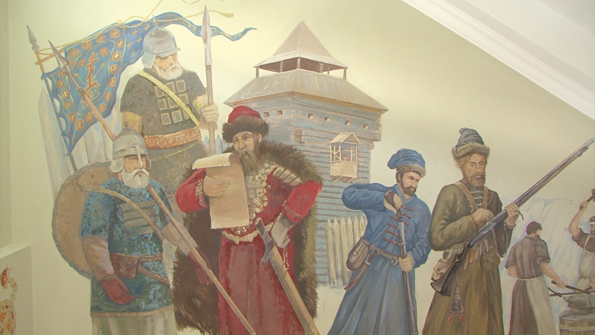 роспись стен в музее народной культуры Белгорода
