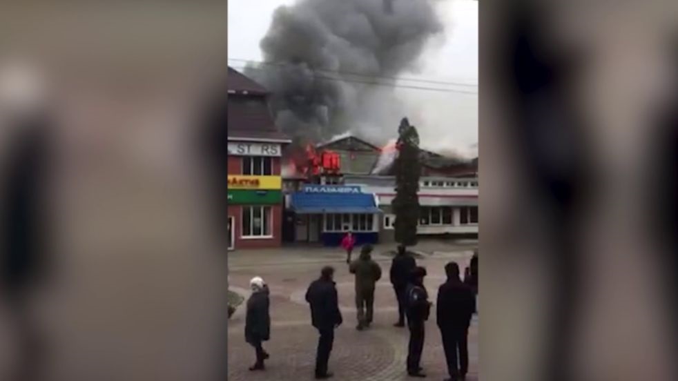Пожар в Валуйках