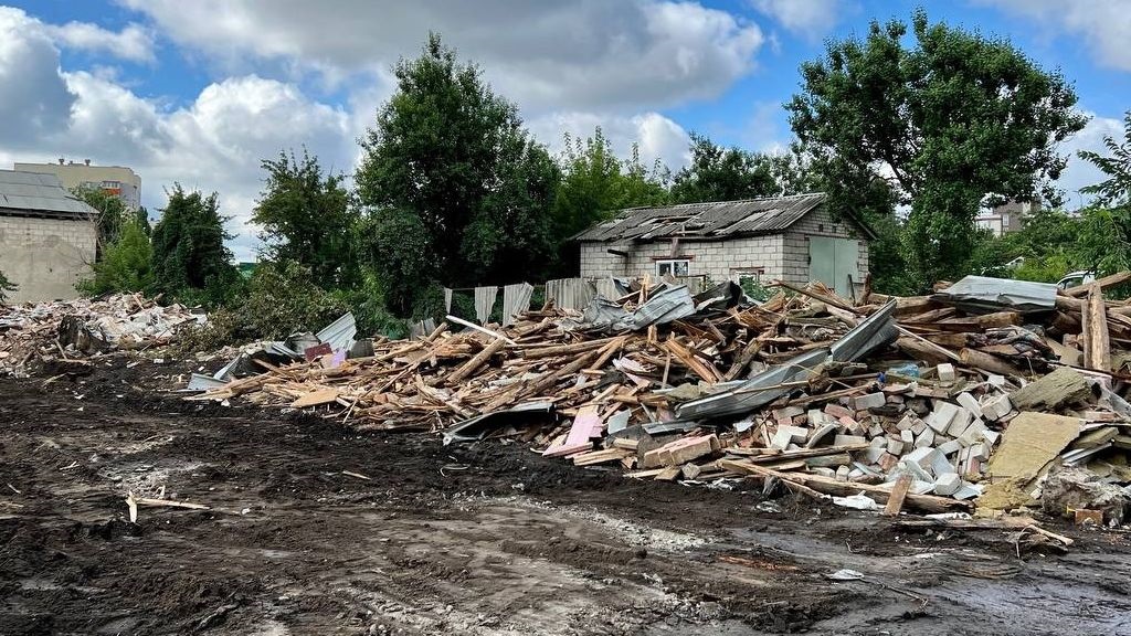 Разрушение в Белгороде