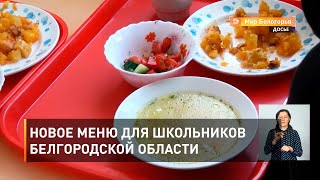 Новое меню для школьников Белгородской области 