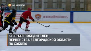 Кто стал победителем первенства Белгородской области по хоккею