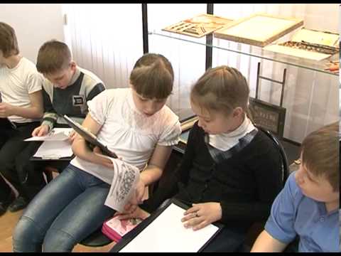 Школьники посетили 	мастер-класс по древней письменности 