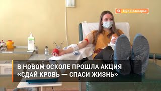 В Новом Осколе прошла акция «Сдай кровь — спаси жизнь»