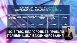 103,5 тыс. белгородцев прошли полный цикл вакцинирования
