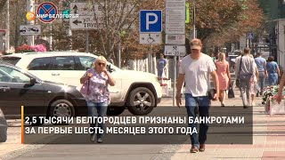 2,5 тысячи белгородцев признаны банкротами за первые шесть месяцев этого года