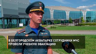 В Белгородском аквапарке сотрудники МЧС провели учебную эвакуацию