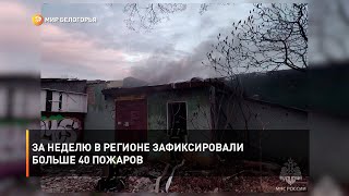 За неделю в регионе зафиксировали больше 40 пожаров