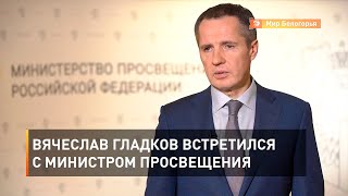 Вячеслав Гладков встретился с министром просвещения