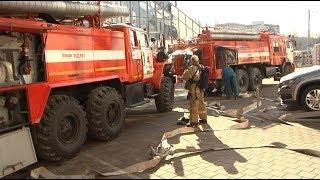 В «МегаГРИННе» прошли пожарно-тактические учения