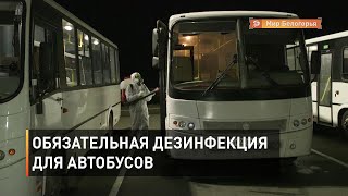 Обязательная дезинфекция автобусов в Белгороде