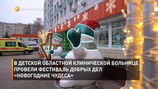 В детской областной клинической больнице провели фестиваль добрых дел «Новогодние чудеса»