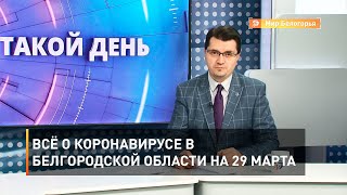 Всё о коронавирусе в Белгородской области на 29 марта