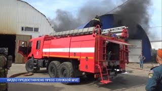 Пожар на Михайловском шоссе в Белгороде