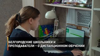 Белгородские школьники и преподаватели – о дистанционном обучении