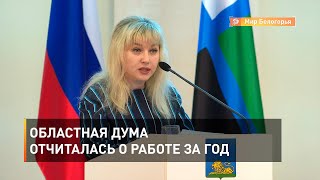 Областная дума отчиталась о работе за год