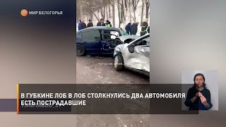 В Губкине лоб в лоб столкнулись два автомобиля – есть пострадавшие