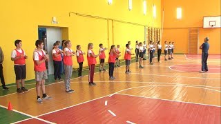 Обновленный спортзал Щетиновской средней школы
