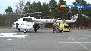 Санавиация перевезла на вертолете девочку с диабетом