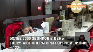 Более 3000 звонков в день получают операторы горячей линии «122»