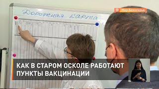   Как в Старом Осколе работают пункты вакцинации