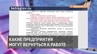 Какие предприятия могут вернуться к работе