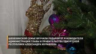 Семье из Шебекинского округа вручили подарки от руководителя Администрации главы и Правительства Удмуртской Республики Александр