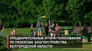 Предварительные итоги голосования по проектам благоустройства Белгородской области