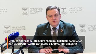 Министр образования Белгородской области рассказал, как выстроят работу детсадов в ближайшие недели