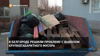 В Белгороде решили проблему с вывозом крупногабаритного мусора