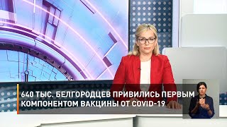 640 тыс. белгородцев привились первым компонентом вакцины от COVID-19 