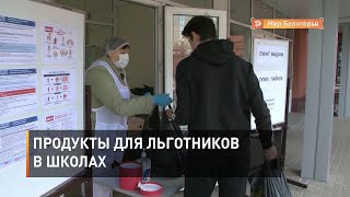 Продукты для льготников в школах
