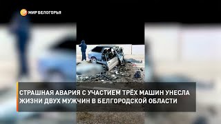 Страшная авария с участием нескольких машин унесла жизни двух мужчин в Белгородской области