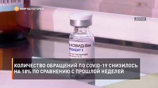 Количество обращений по COVID-19 снизилось на 18% по сравнению с прошлой неделей